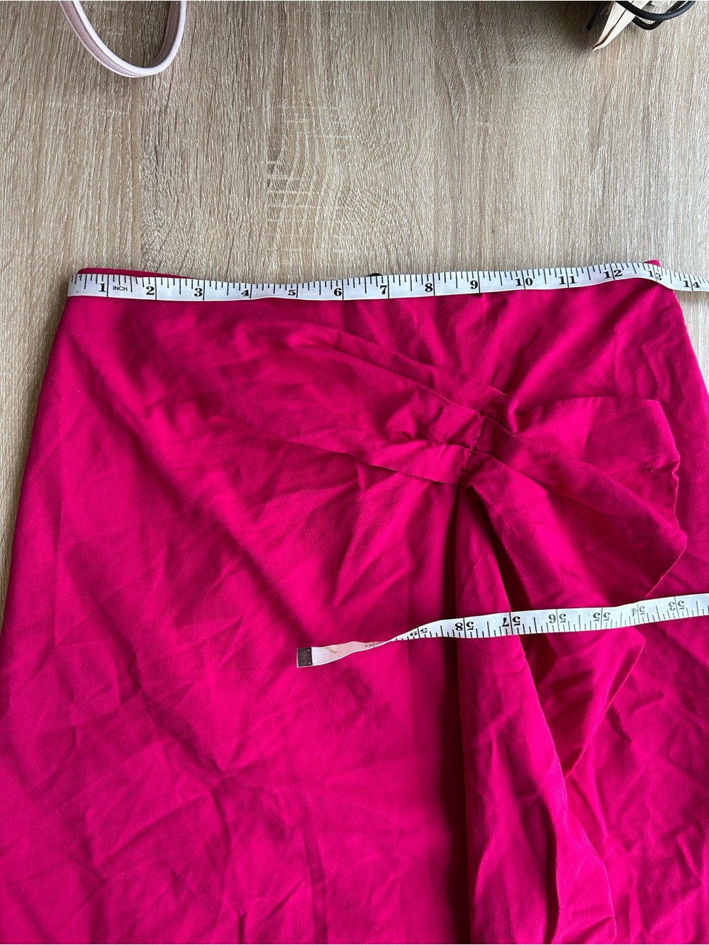 Red Valentino Fuchsia Ruffle Wrap Mini Skirt - Picture 5 of 6